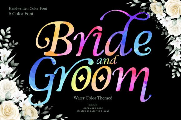 Bride and Groom: Elevate Your Design with Artistic Typography