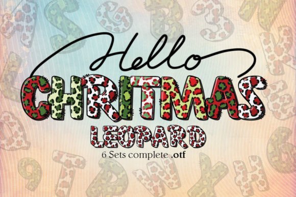 Christmas Leopard Font: Wild Festive Typography