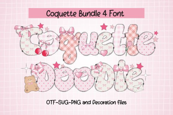 Coquette Doodle Font: Playful Typography for Modern Design