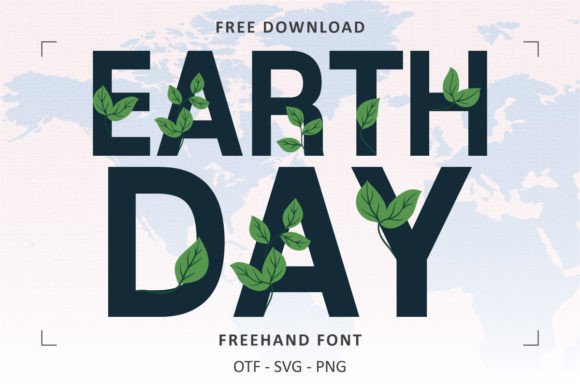 Earth Day Green Leaves: A Font for Nature-Inspired Design