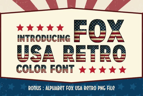 Fox Usa Retro: The Patriotic Font for Bold Design