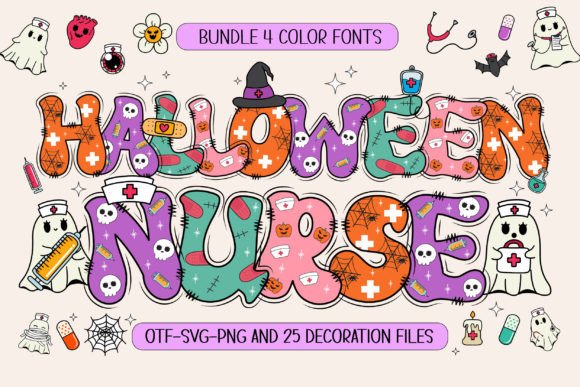 Halloween Nurse: A Unique Font for Spooky Season Designs
