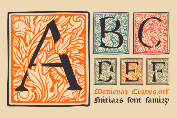 Medieval Leaves: A Decorative Font for Timeless Design