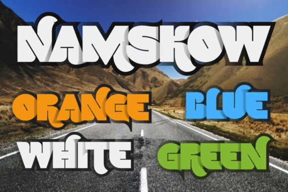 Namskow: The Bold Color Font for Impactful Design
