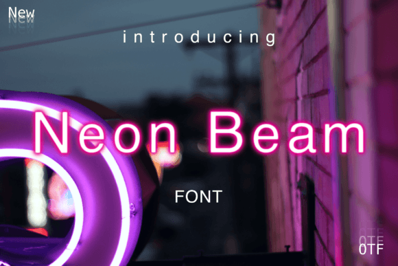 Neon Beam: A Vibrant Display Font for Modern Design