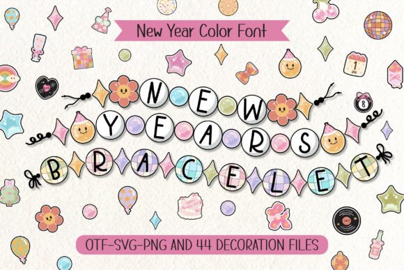 New Years Bracelet Font: A Festive Design Asset