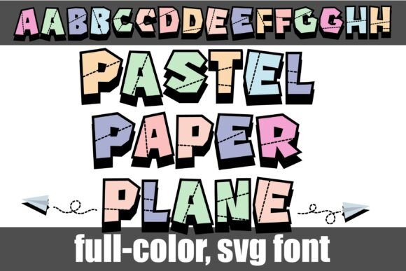 Paper Plane Pastel: Elevate Your Design with Whimsical Typography