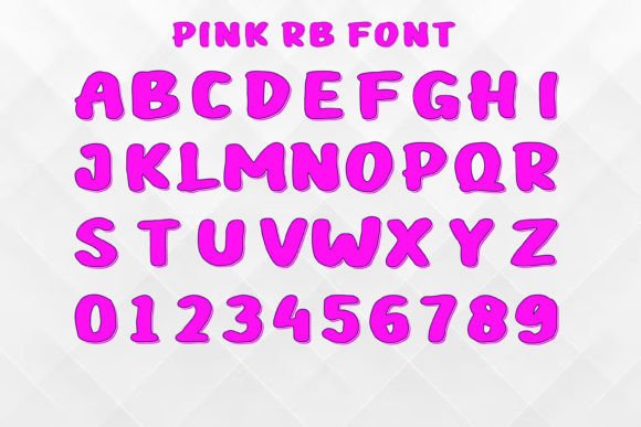 Pink Rb Font: A Vibrant Splash for Modern Design