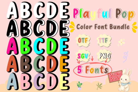 Playful Pop Font Bundle: A Design Asset for Vibrant Branding
