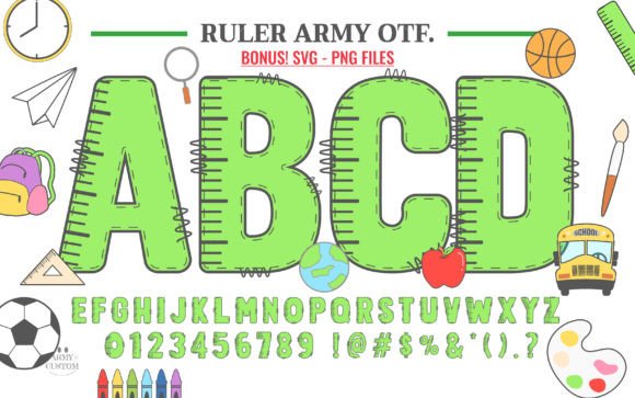 Ruler Army: A Dynamic Color Font for Modern Design