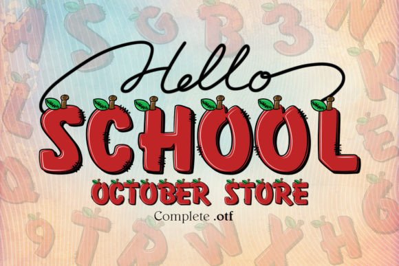 School Apple Font: A Nostalgic Touch for Modern Design