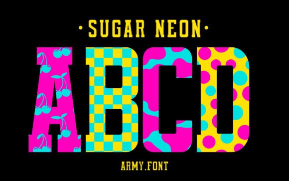 Sugar Neon OTF: A Festive Font for Vibrant Design