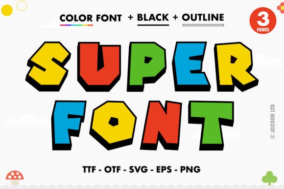 Super: Elevate Your Designs with Bold, Colorful Typography