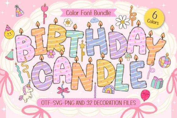 The Birthday Candle Font: A Celebration in Every Letter