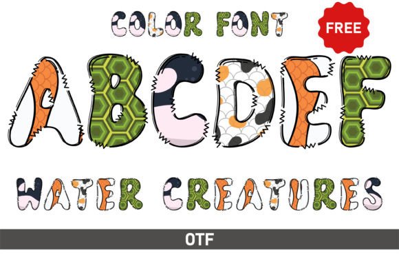Water Creature Font: A Playful Asset for Creative Design